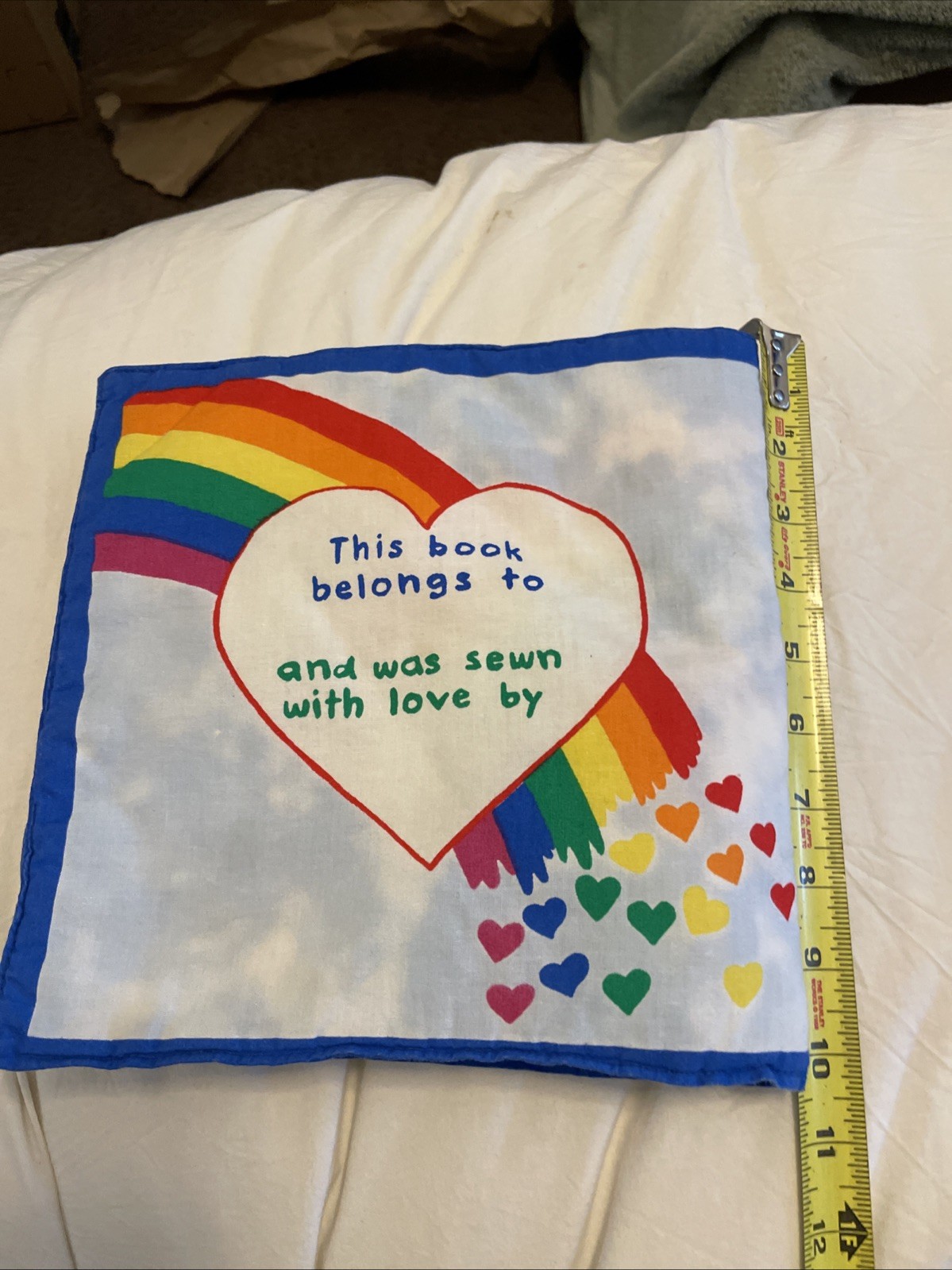 Barney Book of Colors Rainbow Fabric Book Cotton