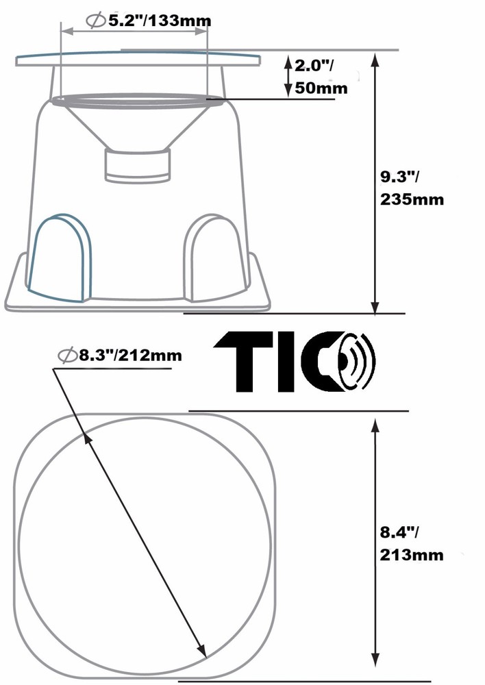 TIC GS5 - 100W 5" Compact Omni Speakers 2 X (pair)