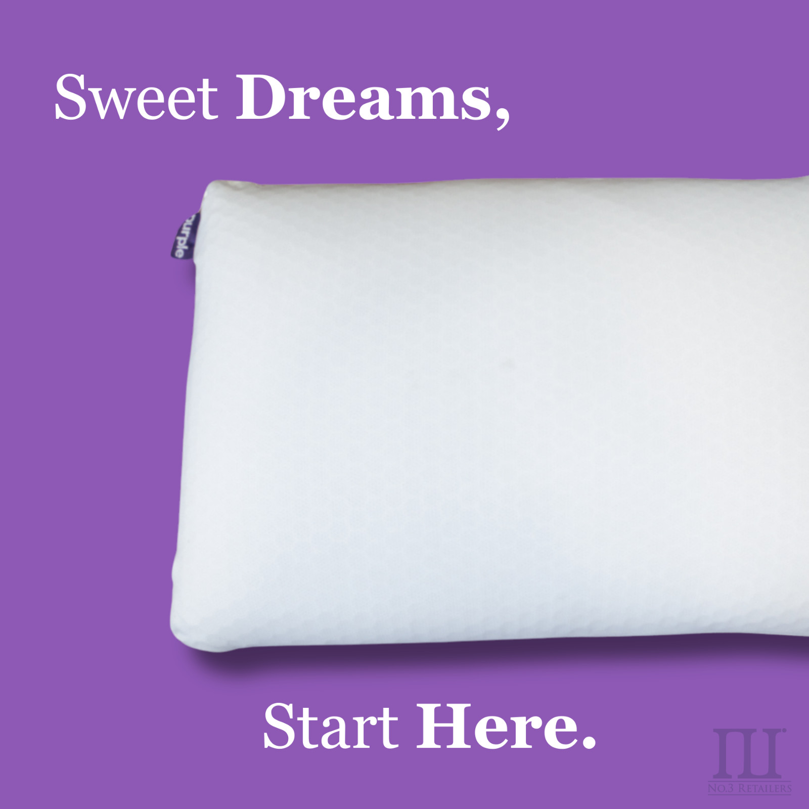 Purple Harmony Pillow The Greatest Ever Invented, King, Low / Medium / Tall Size