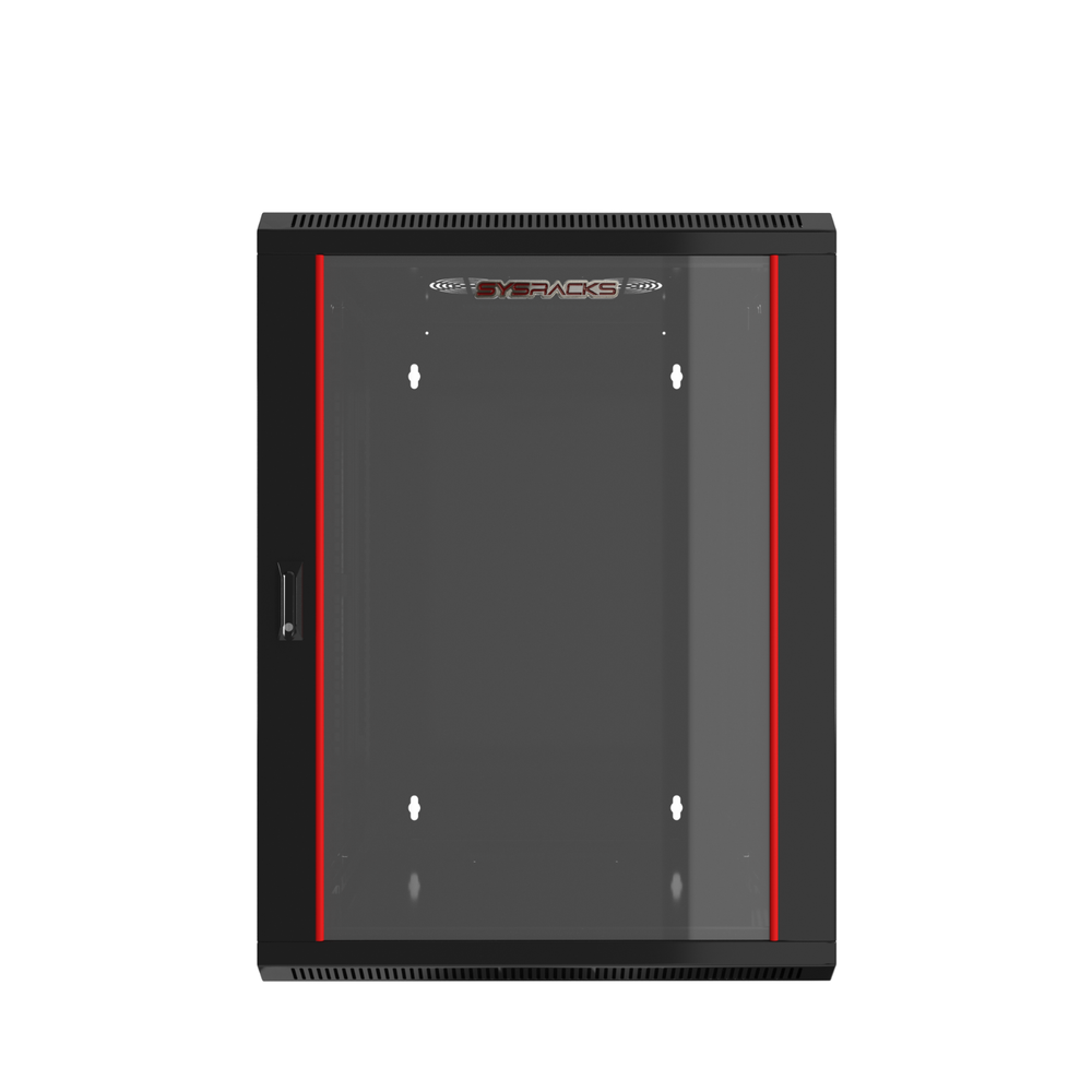 Sysracks - 15U Network Rack Wall Mount - Locking Server Cabinet – 18-Inch Depth-