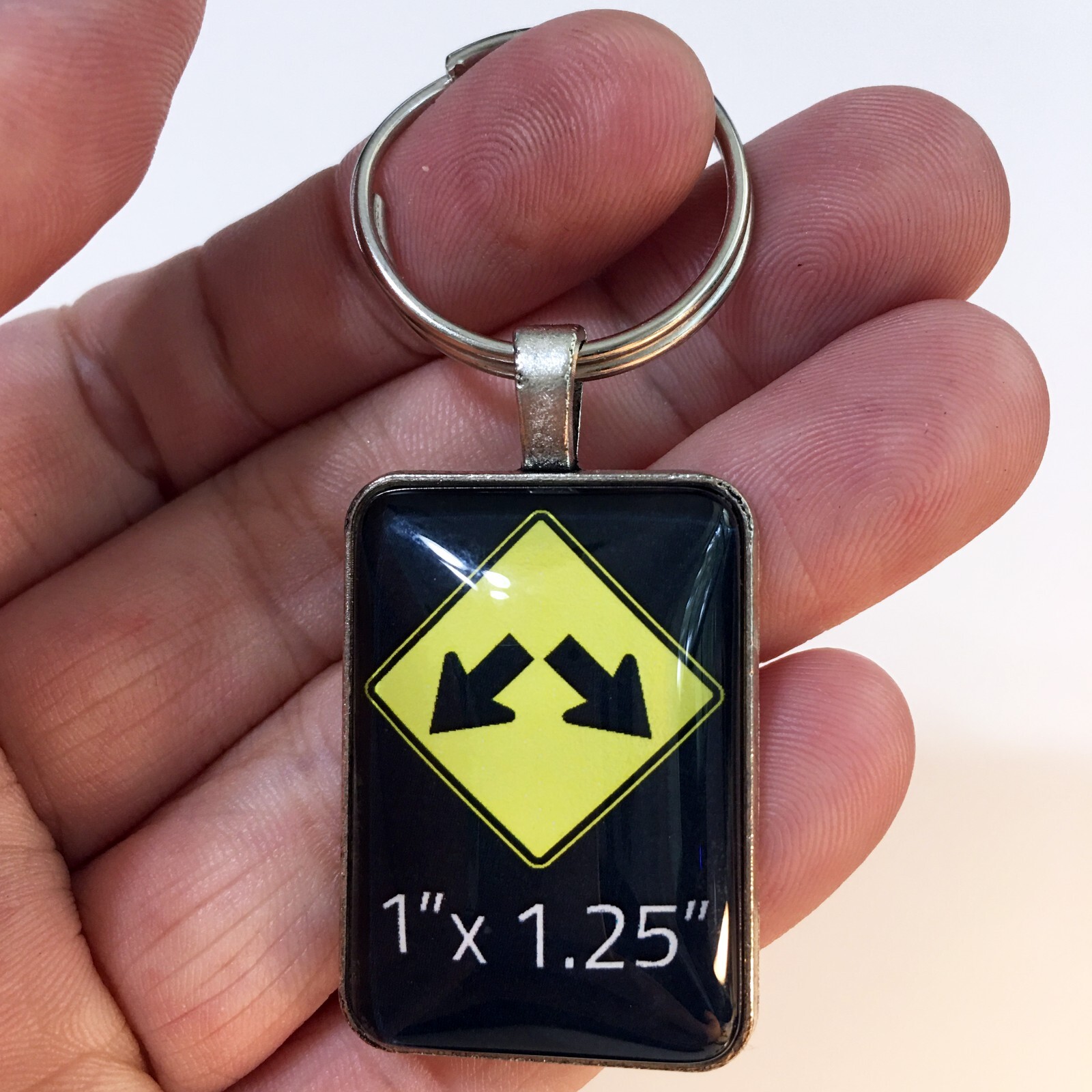 Vintage YENKO Fender Emblem Badge Logo 1" x 1.25" Keychain