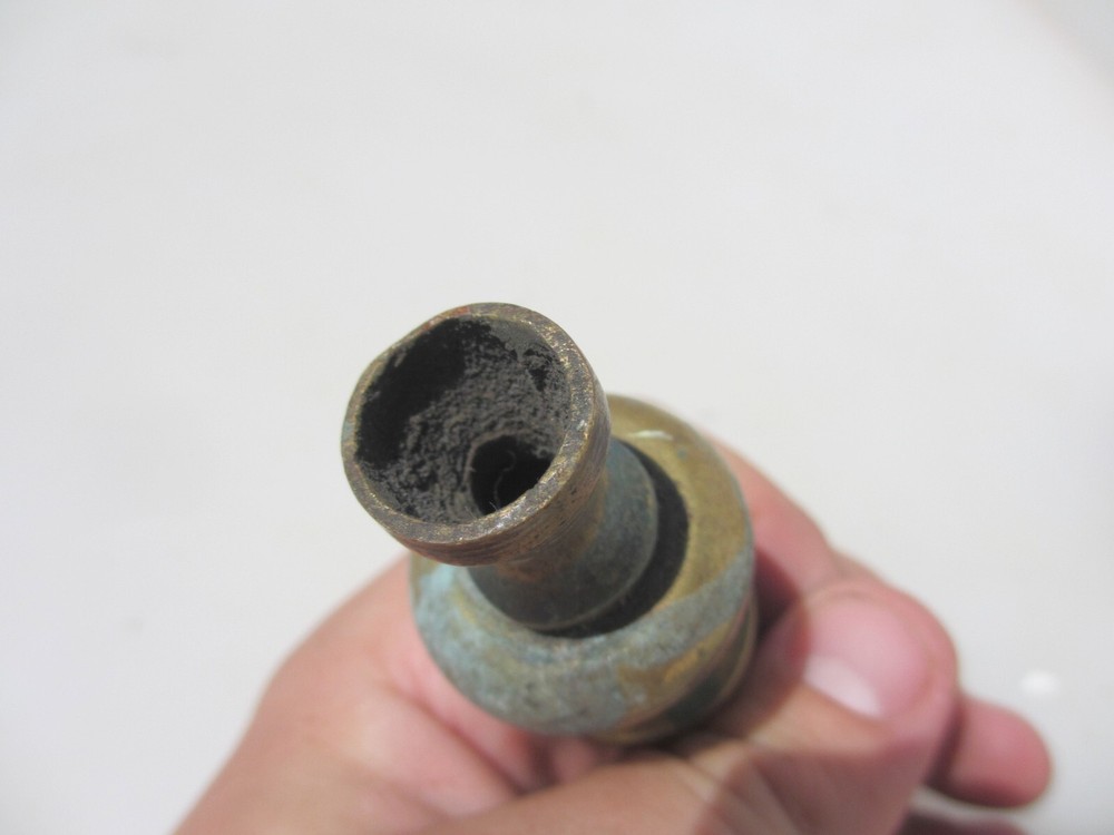 Victorian Brass Clock Hardware Mount Column Antique Old Spindle Spoke 5" -£6each