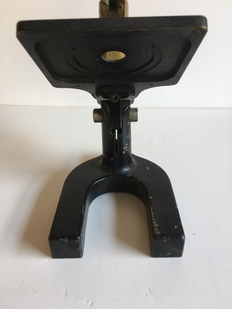 Vintage Bausch and Lomb microscope brass base - 62381