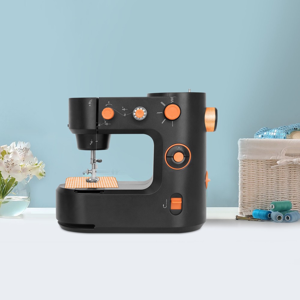 Portable Electric Sewing Machine, Dual-Speed Control, Compact & Lightweight,