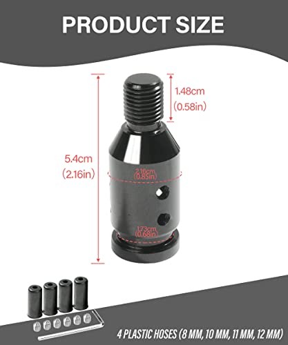 YAKEFLY Universal Gear Shift Connector, Aluminum Automatic Shifter Black