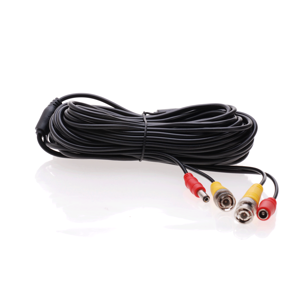 6 x 100FT Video Power Cable BNC DC Security Camera Extension Cord for CCTV