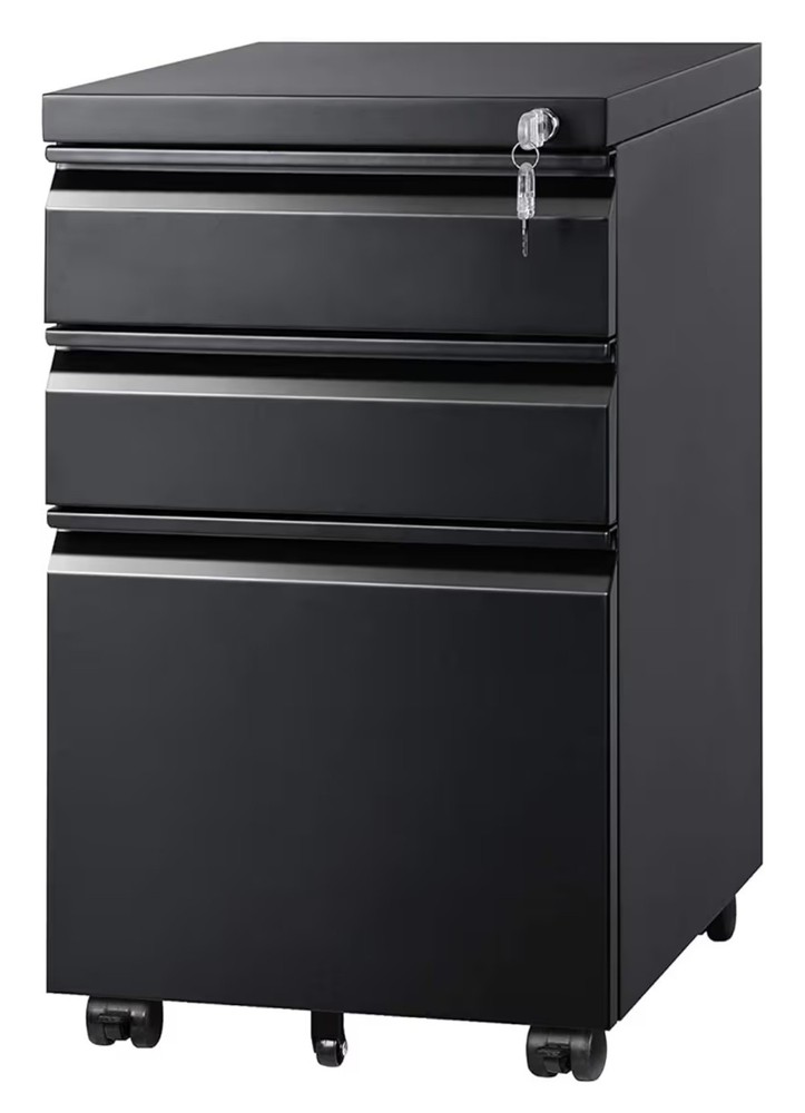 DEVAISE 3 Drawer Mobile File Cabinet under Desk Office (NO KEY)