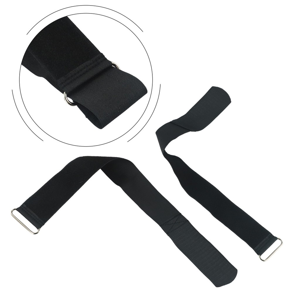 2pcs Rowing Machine Pedal Straps Adjustable Leg Straps for Elliptical Bikes