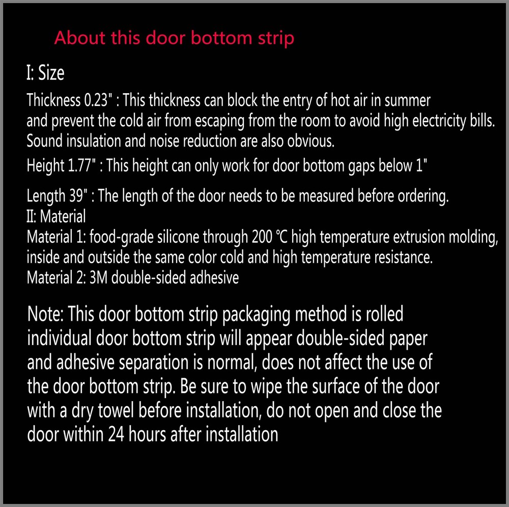Door Draft Stopper Under Blocker Insulator Sweep White