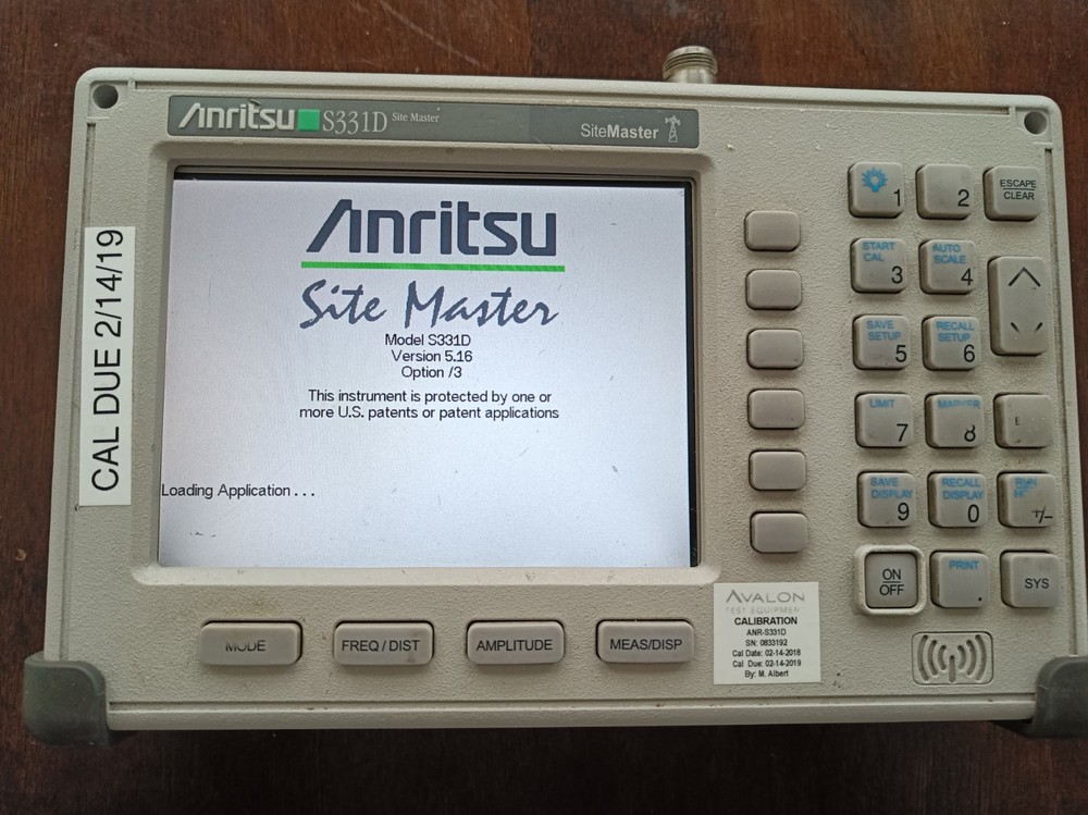 Anritsu SiteMaster S331D Cable & Antenna Analyzer