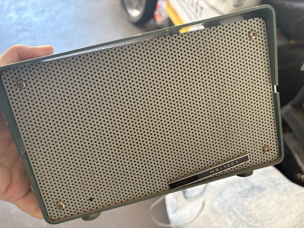 Radio Shack HS-1661 Speaker Driver Wired Metal Green Silver Rectangular