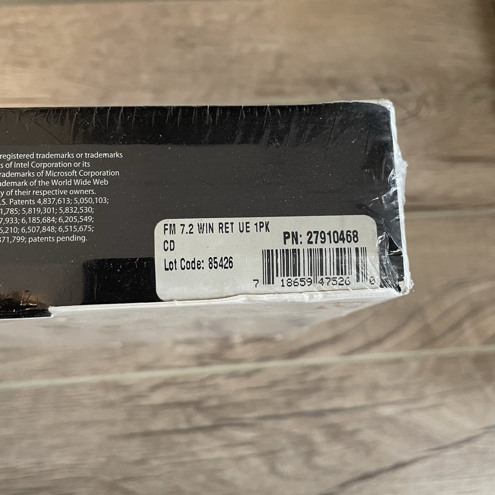 Adobe FrameMaker 7.2 for Windows SEALED Frame Maker XML SGML DTP Software 7 7.0