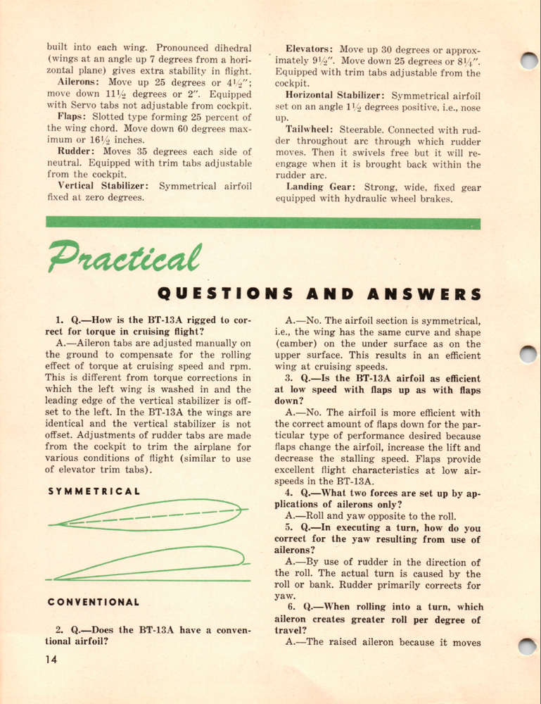 150 Page AAF INSTRUCTORS' MANUAL BASIC FLYING Vultee BT-13 Valiant on Data DVD