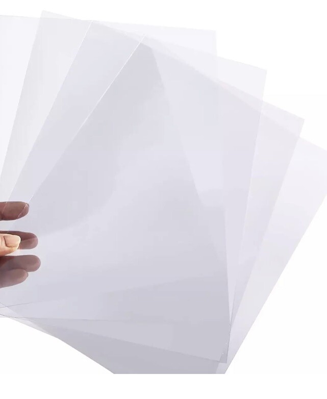 100 Pack Clear Presentation Covers for Binding, Letter Size 10 Mil Plastic Sheet