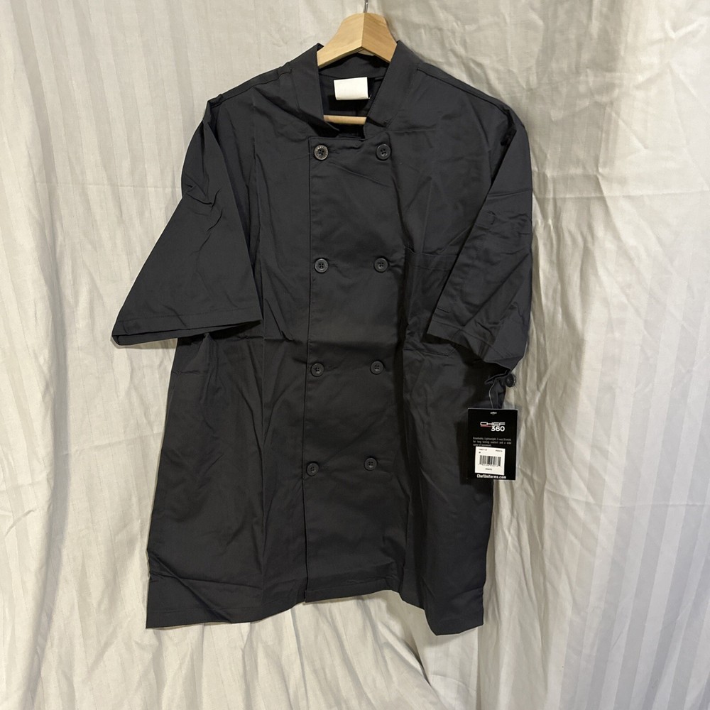 Chef 360 Pewter Chef Coat Size M