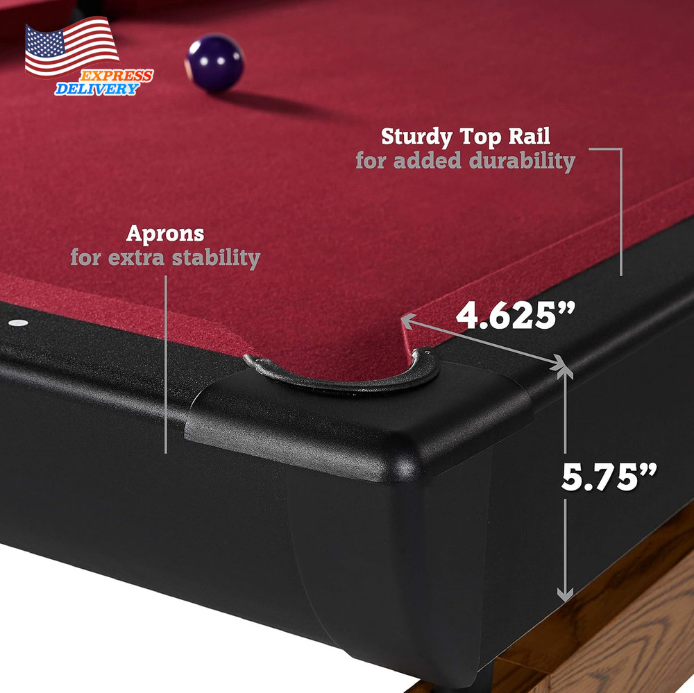 Billiard Tables Pool Tables w/Preassembled Playfields & Billiard Accessory Set