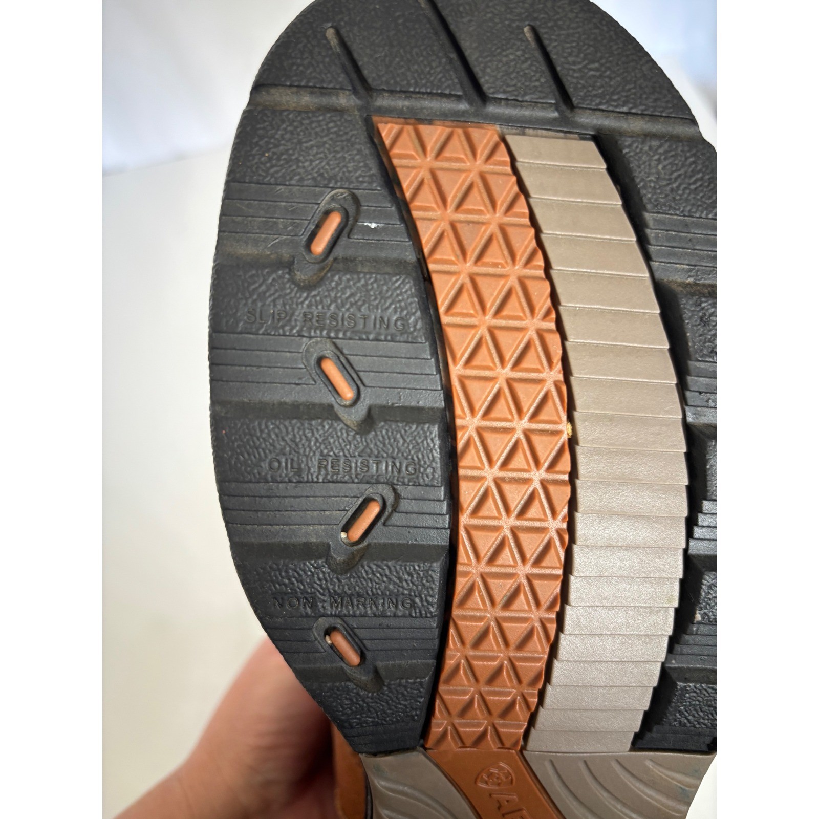 Ariat Macey Composite Toe Work Boots Brown Women's Size 9.5 B (Narrow)