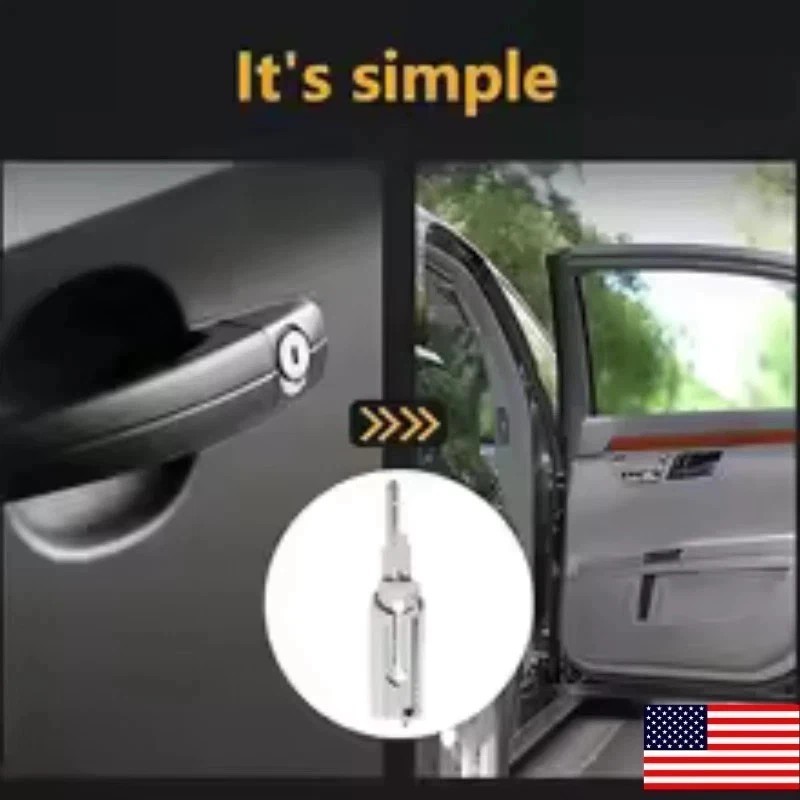 Hook And Pickup Tool Kit 2 In 1 Portable Lock Picking Set Ergonomic Handle**