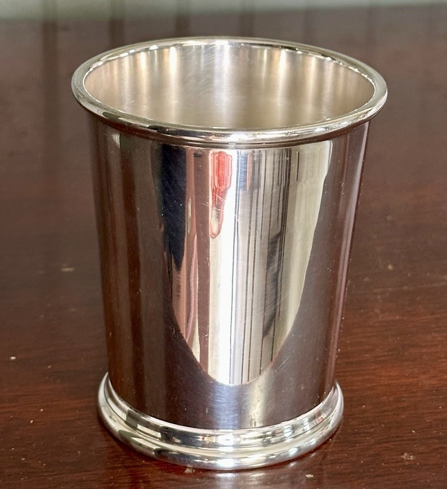 Beautiful Ky Derby Silver Plated Cheshire Brand Mint Julep Cup Marked