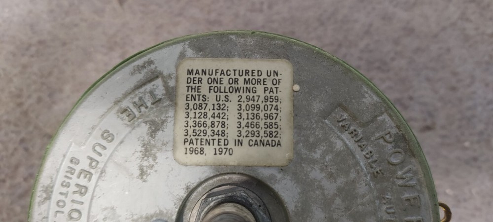 '1 PIECE' - PN# 10B - POWERSTAT - TRANSFORMER, VARIABLE