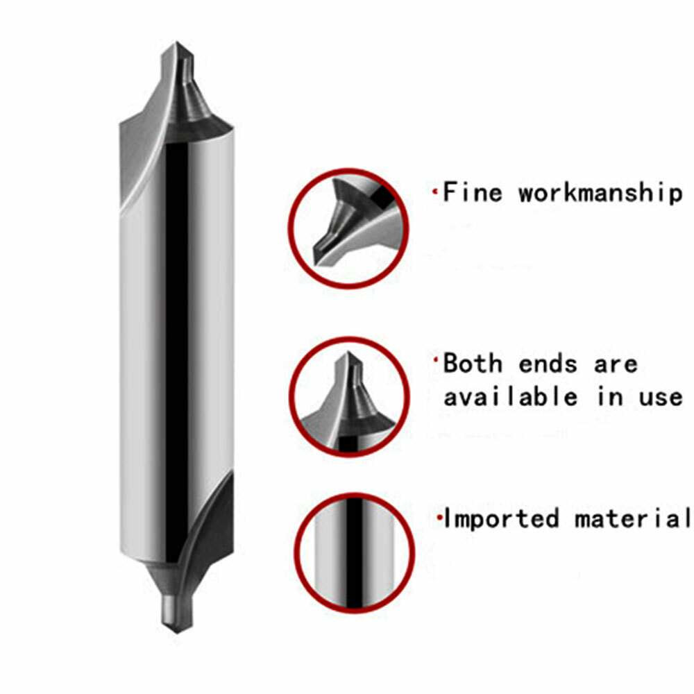 8sets 60° Center Drill Countersink Lathe Bit Mill Tooling Set