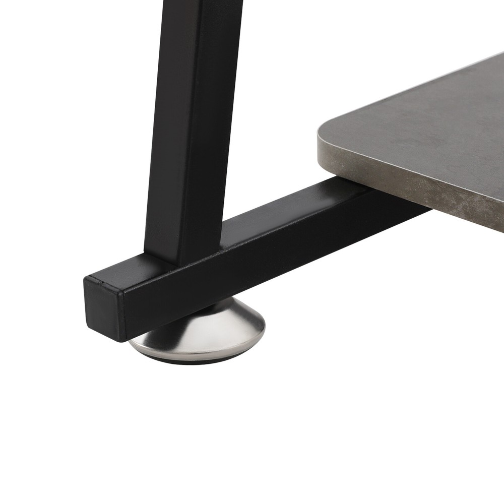 Modern Free Standing Home Office Desk Rolling Computer Desk 3-tier Computer Desk