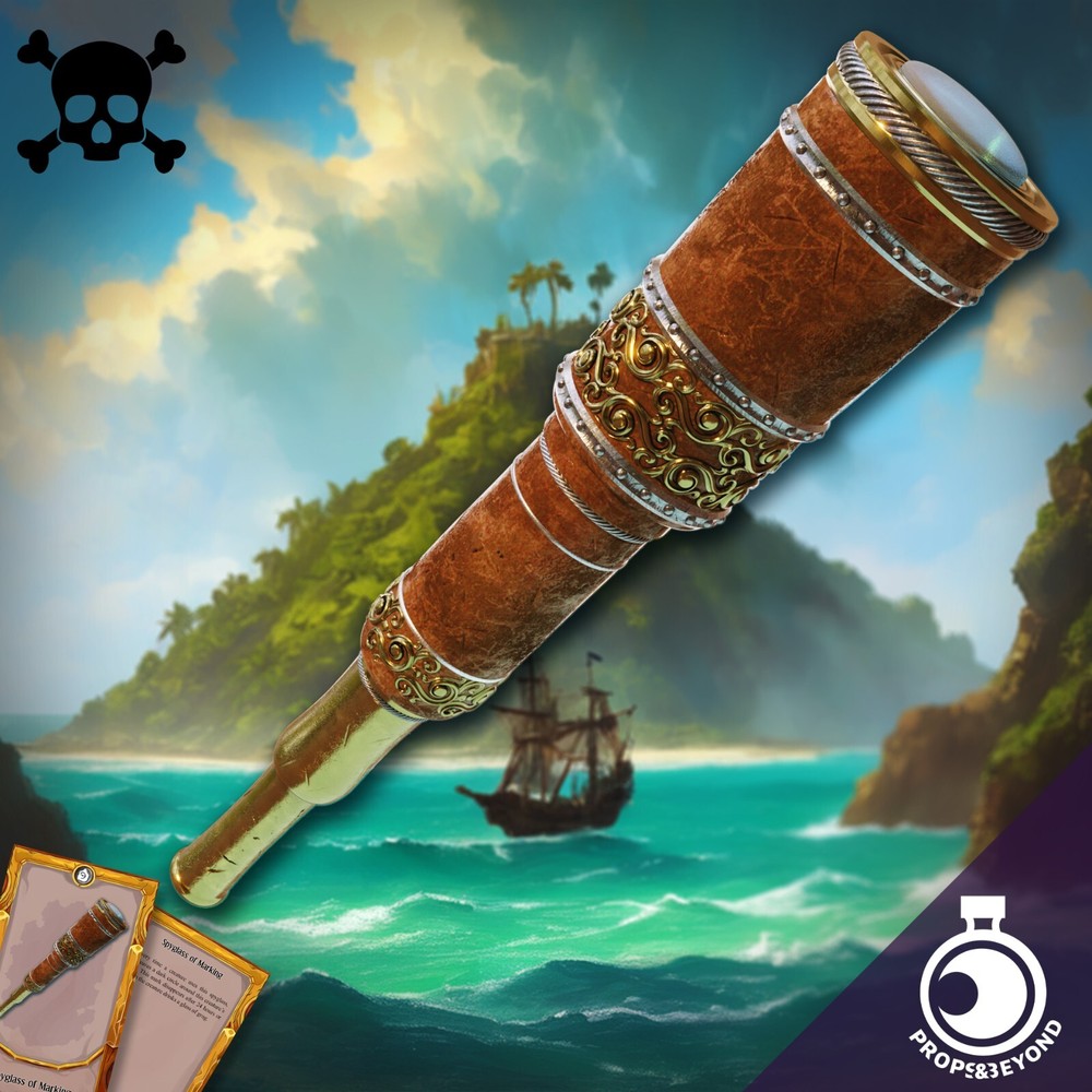 Spyglass | 3d Print Props&Beyond D&D | Unassembled Unpainted