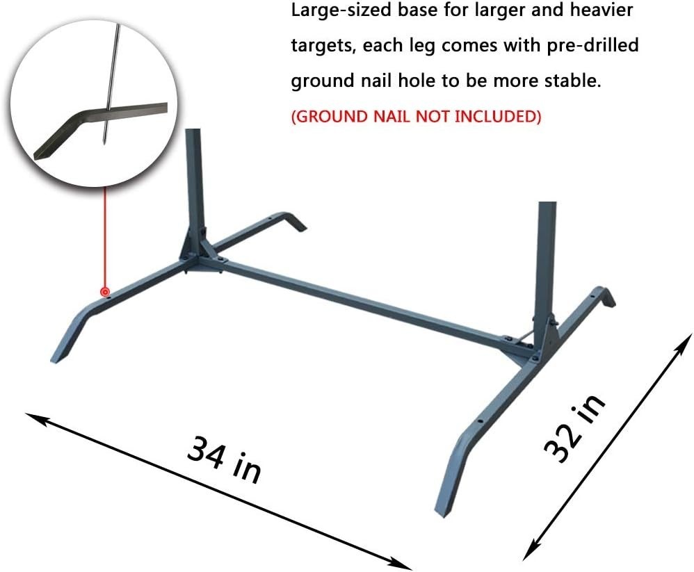 Adjustable Archery Target Stand for Foam Blocks - Sturdy & Versatile Outdoor Use