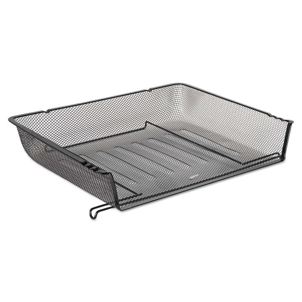 Eldon 62555 Nestable Mesh Stacking Side Load Letter Tray Wire,Black