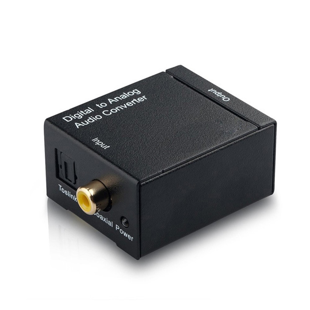 Digital Analog Audio Converter Adapter Amplifier Decoder Optical Fiber Coaxial