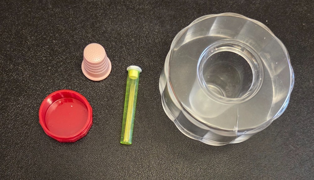 1970's Thread Holder. Transparent Container for 12 Thread