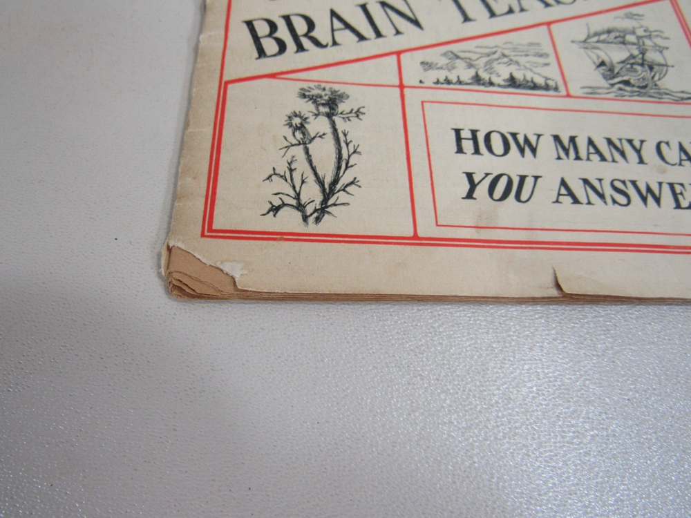 Three Hundred Brain Teasers by Lydia E. Pinkhams Dependable Products Booklet