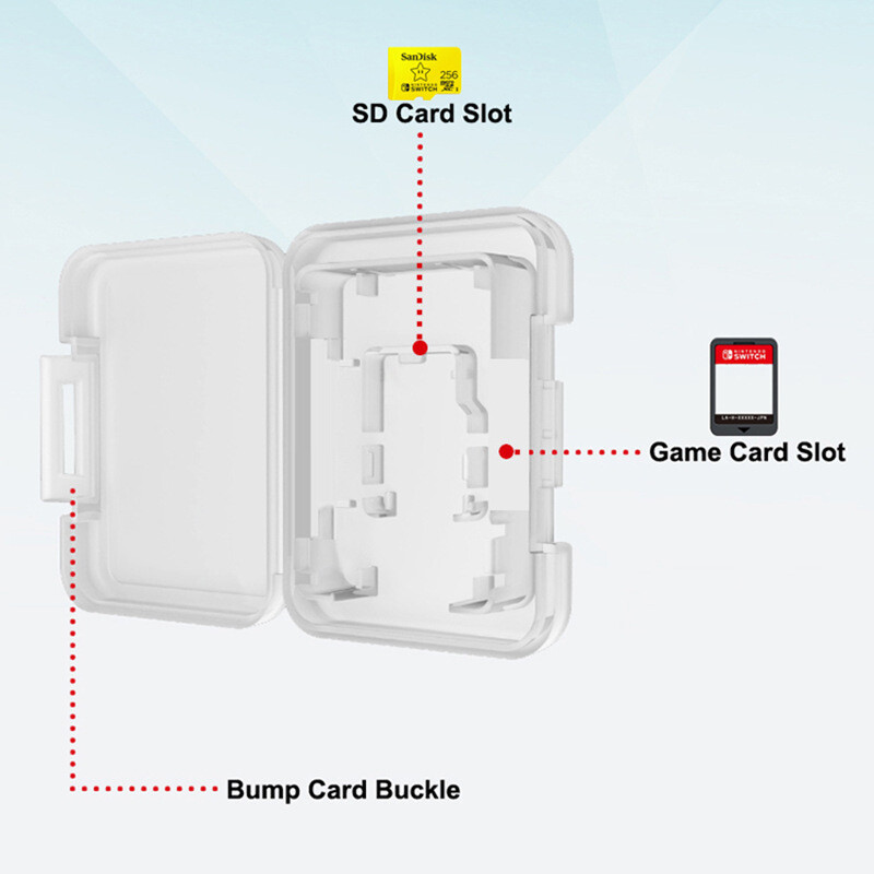 25PC For Nintendo Switch Lite OLED Original Game Card Cover Cases Storage Holder