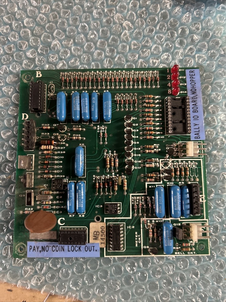 Unknown Slot Machine Bally S 5000 Mpu CPU PCB Board C128-4
