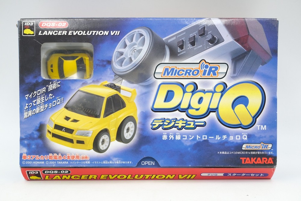 2001 Konami Takara Digi-q micro iR rc Car Lancer Evolution Vll Sealed
