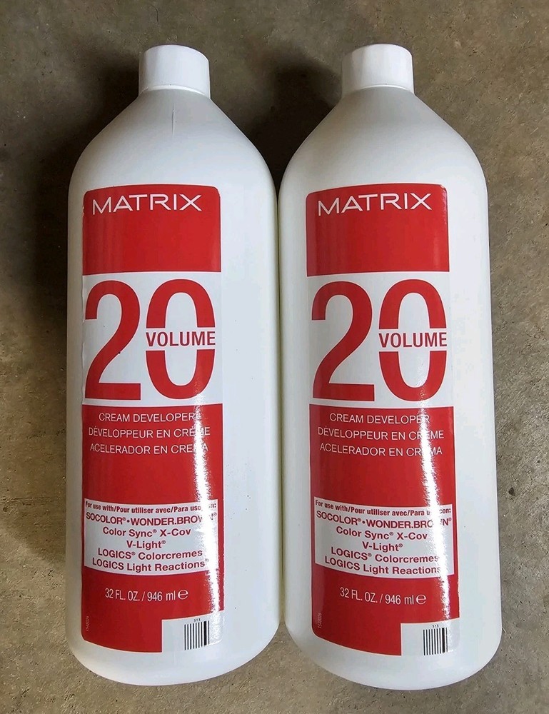 Matrix 20 Volume Cream Developer 32 oz  - PACK OF 2
