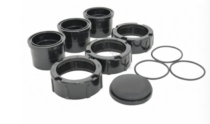 Jandy 2" x 2 1/2" Universal Half Unions and Drain Plug Assembly