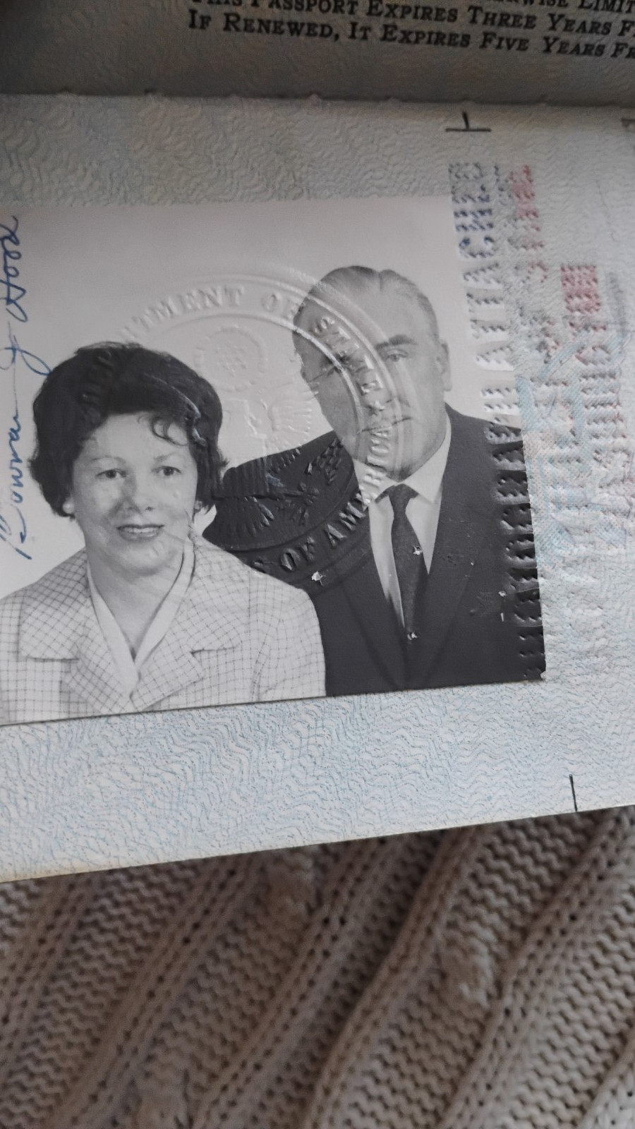 VINTAGE PASSPORT USA 1967 TRAVEL UK and The Netherlands