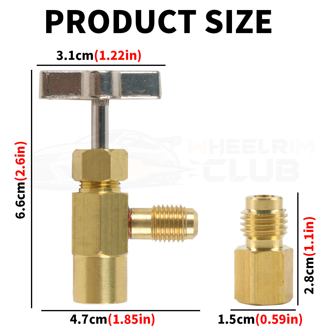 Tap Tapper Adapter Dispensing Valve Self-Sealing R134a A/C Can