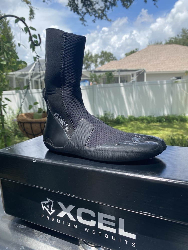 XCEL Comp 3mm Split Toe Wetsuit Boots Boot - Black - Unisex - Size 6