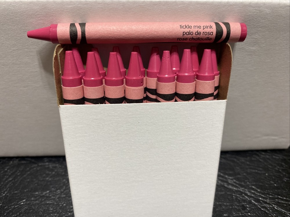 (16) Crayola Crayons (tickle me pink) BULK