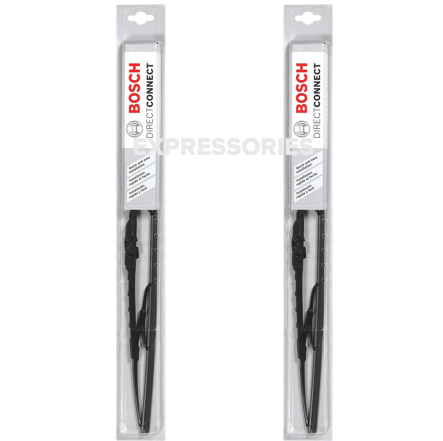 Bosch Direct Connect 40522-40522 OEM Quality Wiper Blade Set (Pair) 22"-In Stock