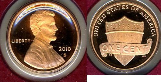 2010 S Union Shield Lincoln Cent Deep Cameo Gem Proof