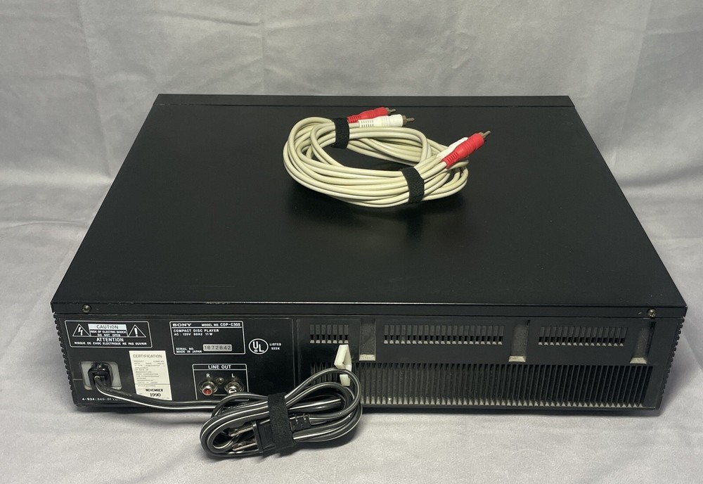 Sony CDP-C305 5-Disc CD Changer 4x Oversampling Black Tested