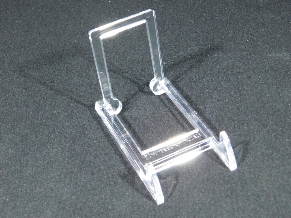 Easel Display Stand Small Size Adjustable Two Piece Clear Plastic