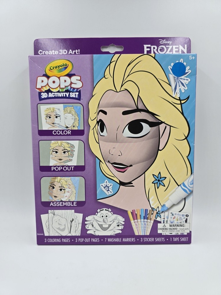 Crayola POPS 3D Activity Set Frozen Create 3D Art