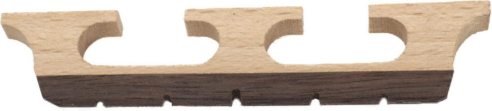 5-String Banjo Bridge, Ebony Maple Banjo Bridge Replacement Composite with Dual-