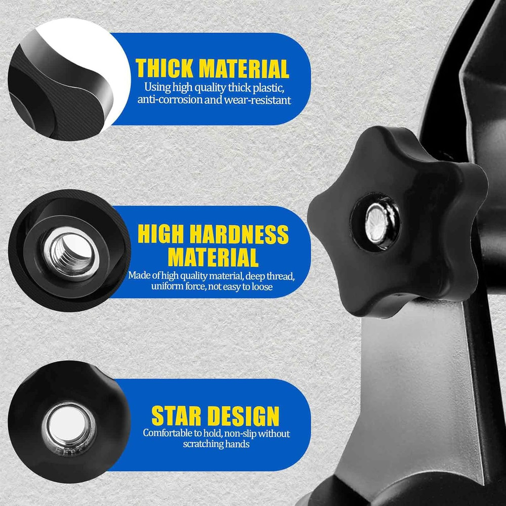 4 Pcs 5/16-18 Threaded Star Knobs for T Track Bolts and Jigs
