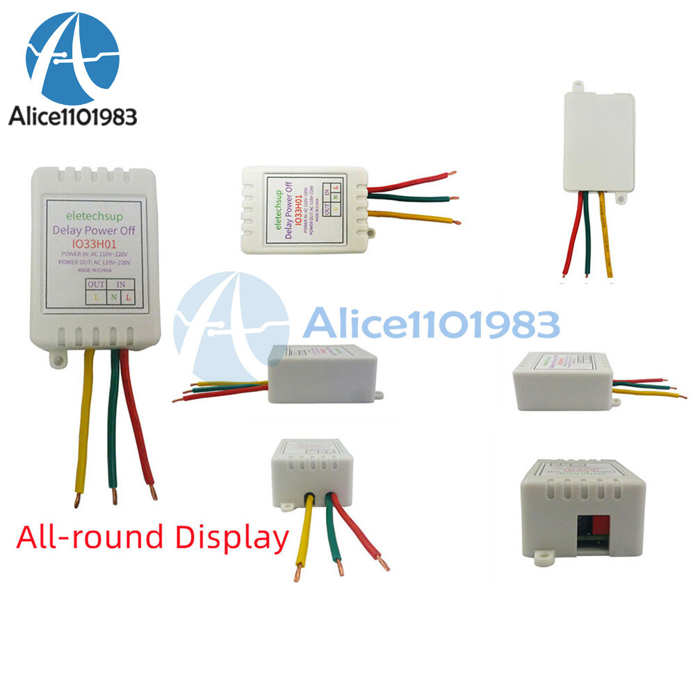 AC110-220V 7A 1 Channel Timer Adjustable Turn Off Delay Controller Module
