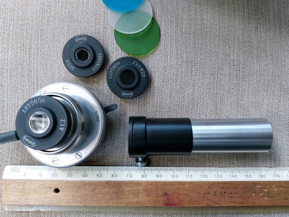 Condenser for microscope Gamma Hungary slit dark bright field